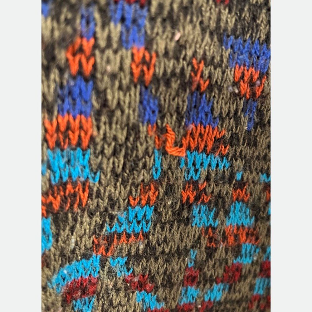 VINTAGE 90'S - Men's Cardigan - Geo Pattern - Picture 12 of 13